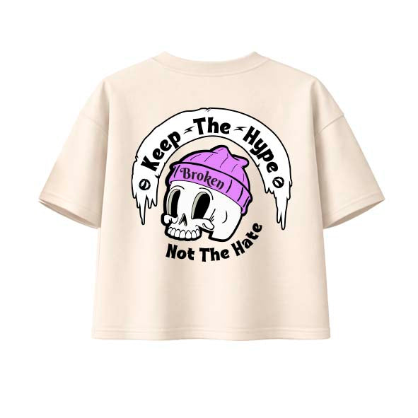 Camiseta "Skully Street" Boxy tee