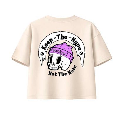 Camiseta "Skully Street" Boxy tee