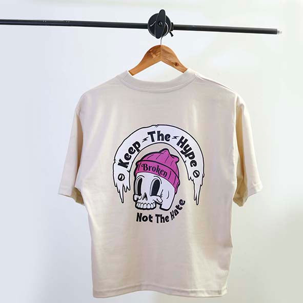Camiseta "Skully Street" Boxy tee